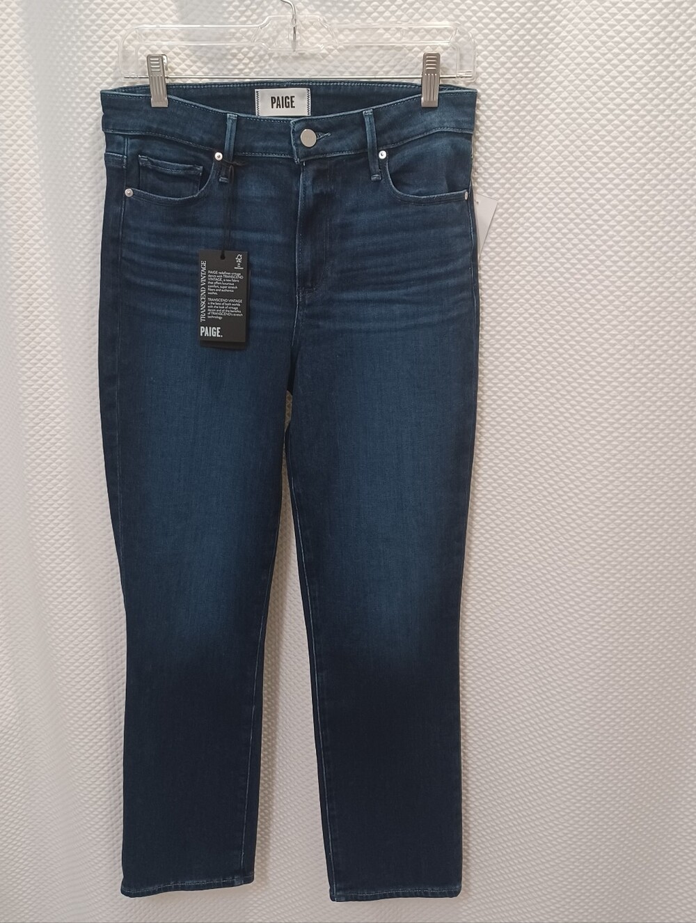 NWT Paige High Rise Straight Leg Jeans Blue Praline 28 (MSRP $239)